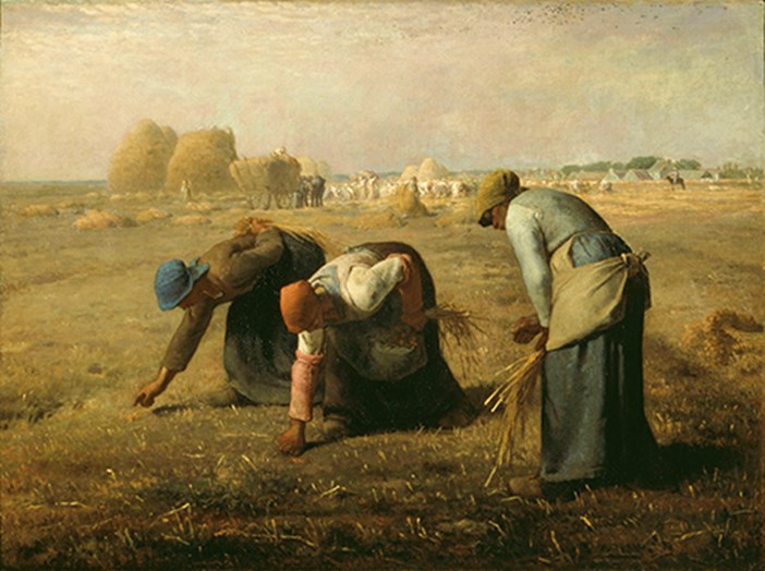 Jean-François Millet, 'De arenlezers', 1857, Olieverf op doek, 83,5 x 110 cm, Musée d'Orsay, Parijs